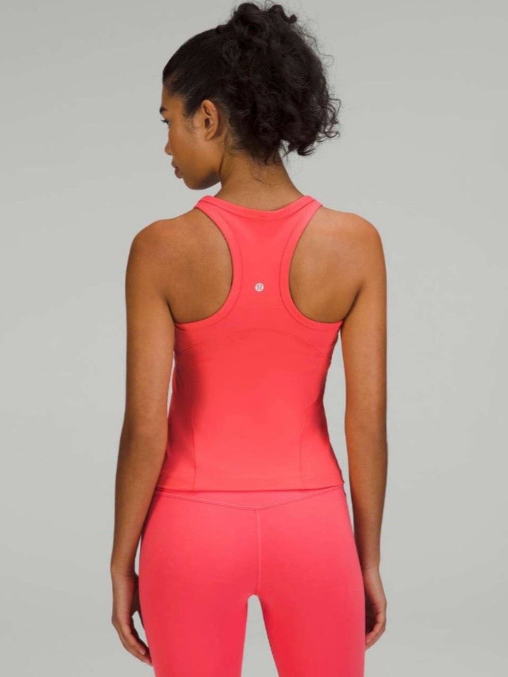 Lululemon Align Waist-Length Racerback Tank Top, Pale Raspberry, 12